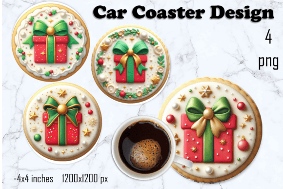 Download Christmas Car Coasters - Premium Bundle