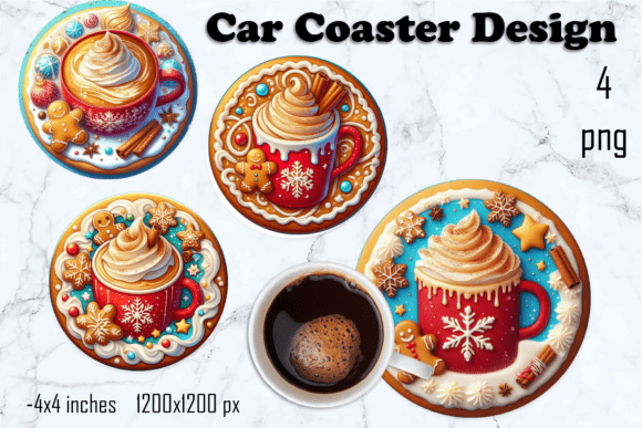 Download Christmas Car Coasters - Premium Resources