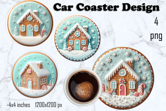 Download Christmas Car Coasters - Premium Resources