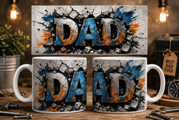 Download Dad Mug Wrap PNG - Mug wrap png Collection