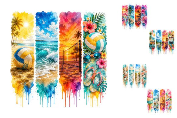 Download Watercolor Summer Beach Sublimation PNG - Beach sublimation Collection